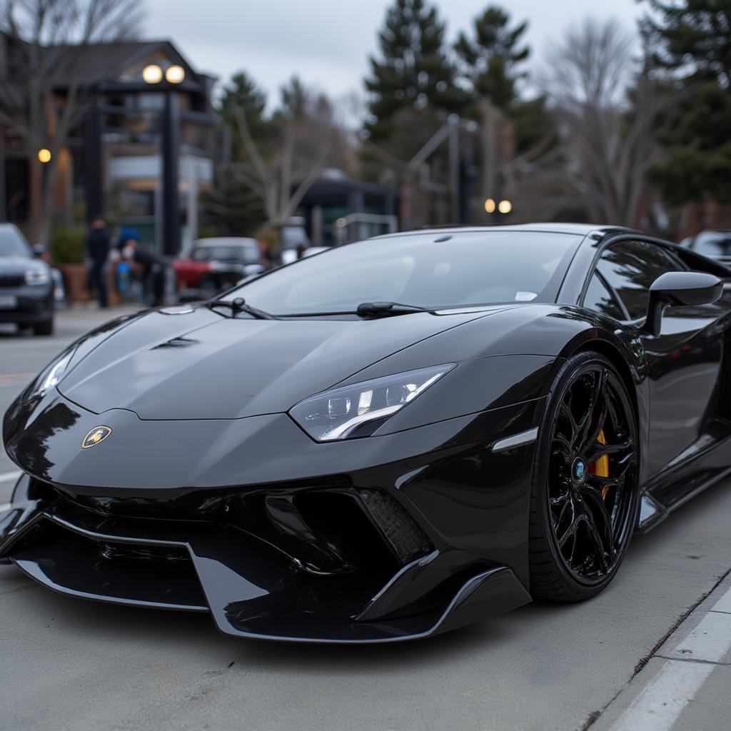 Lamborghini Aventador displaying exotic design and luxury features