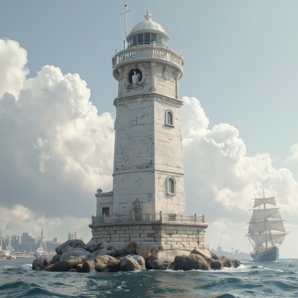 Reconstructed Lighthouse of Alexandria illustration