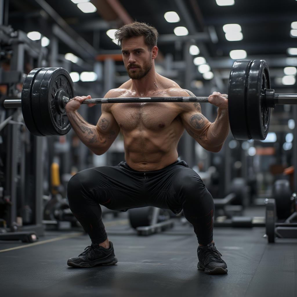 Active Man in Gym