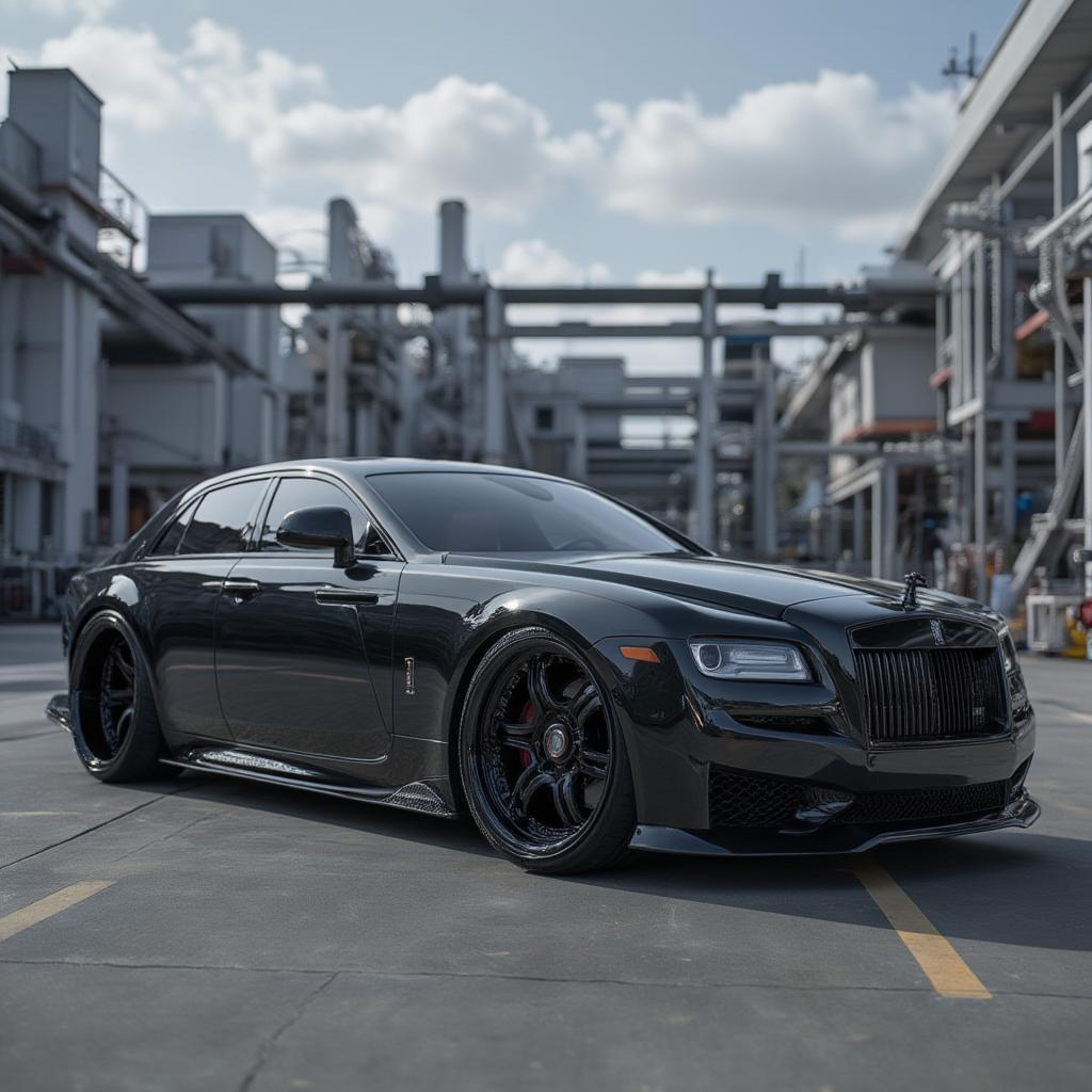 mansory rolls royce ghost side angle