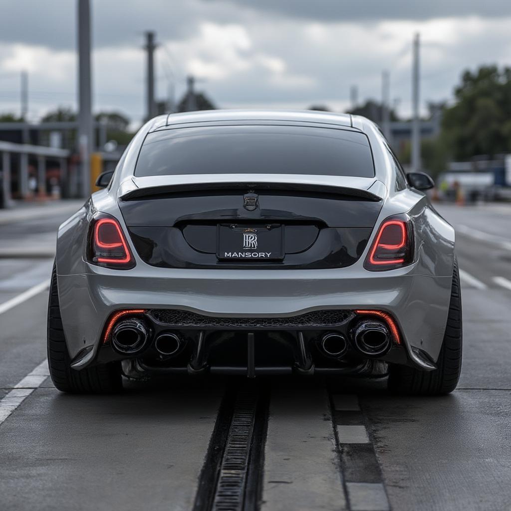 mansory rolls royce ghost enhanced rear styling