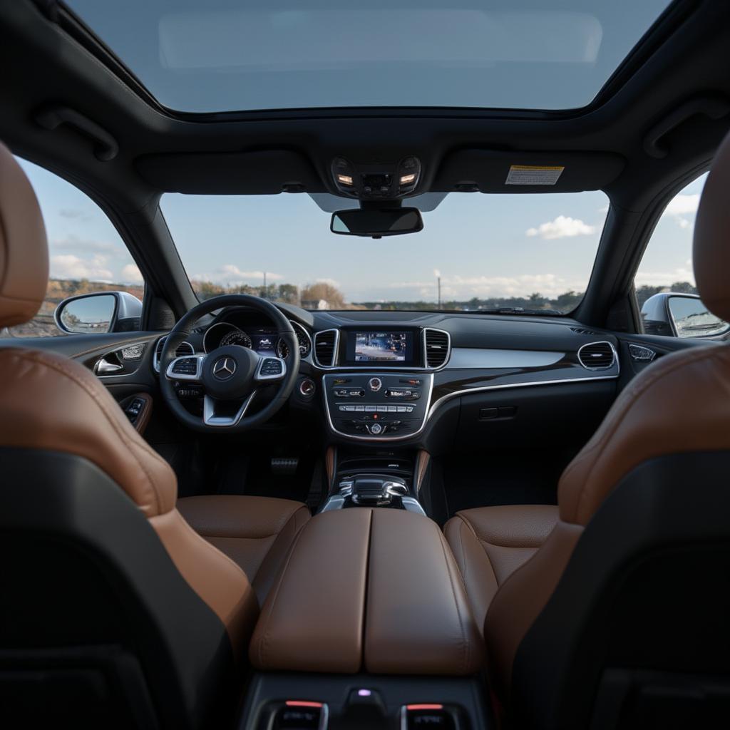 Mercedes-Benz GLE interior showcasing luxurious design and advanced tech features