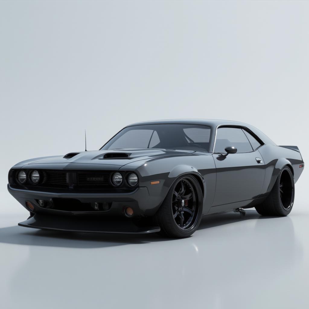 New Dodge Barracuda Rendering