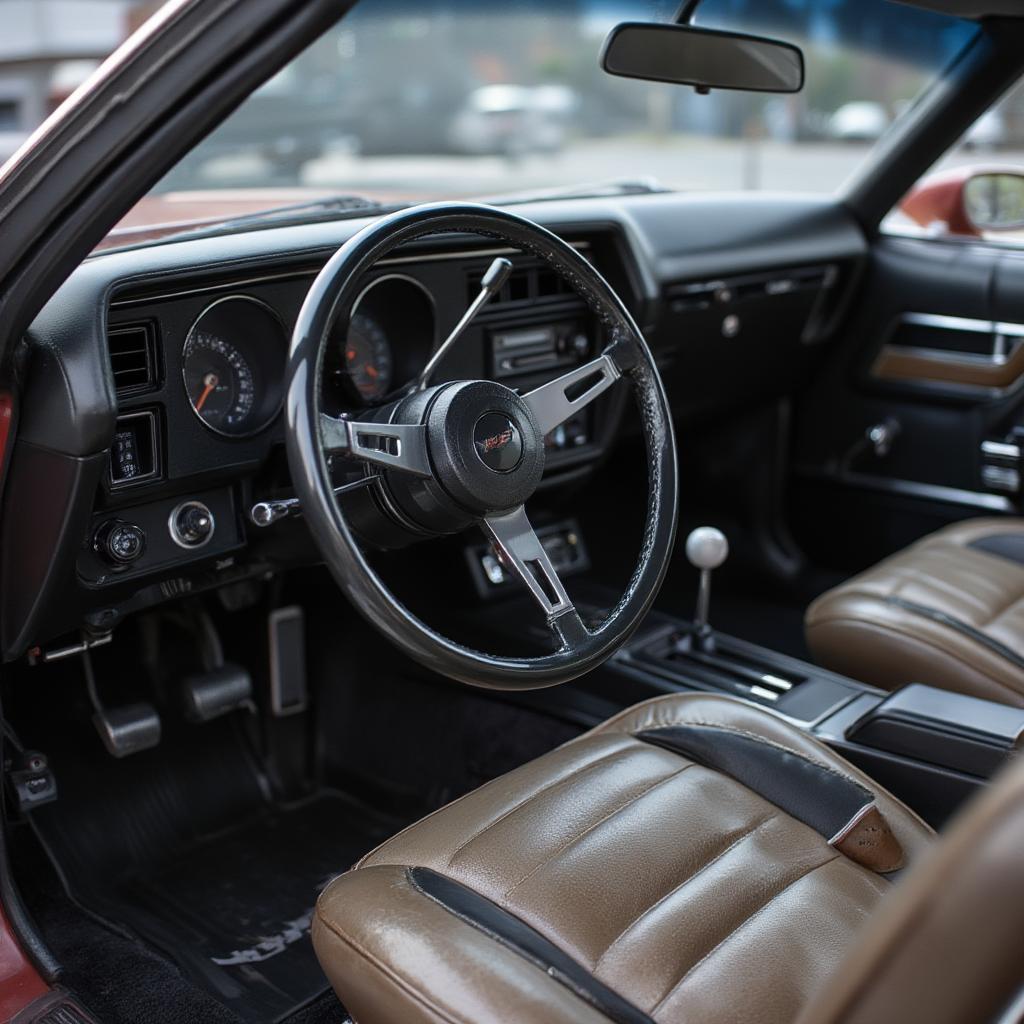 oldsmobile 442 hurst interior driver view