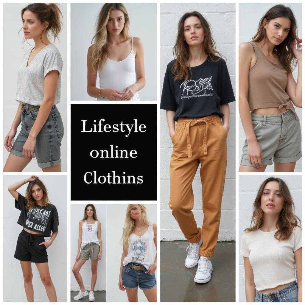 Diverse online lifestyle clothing