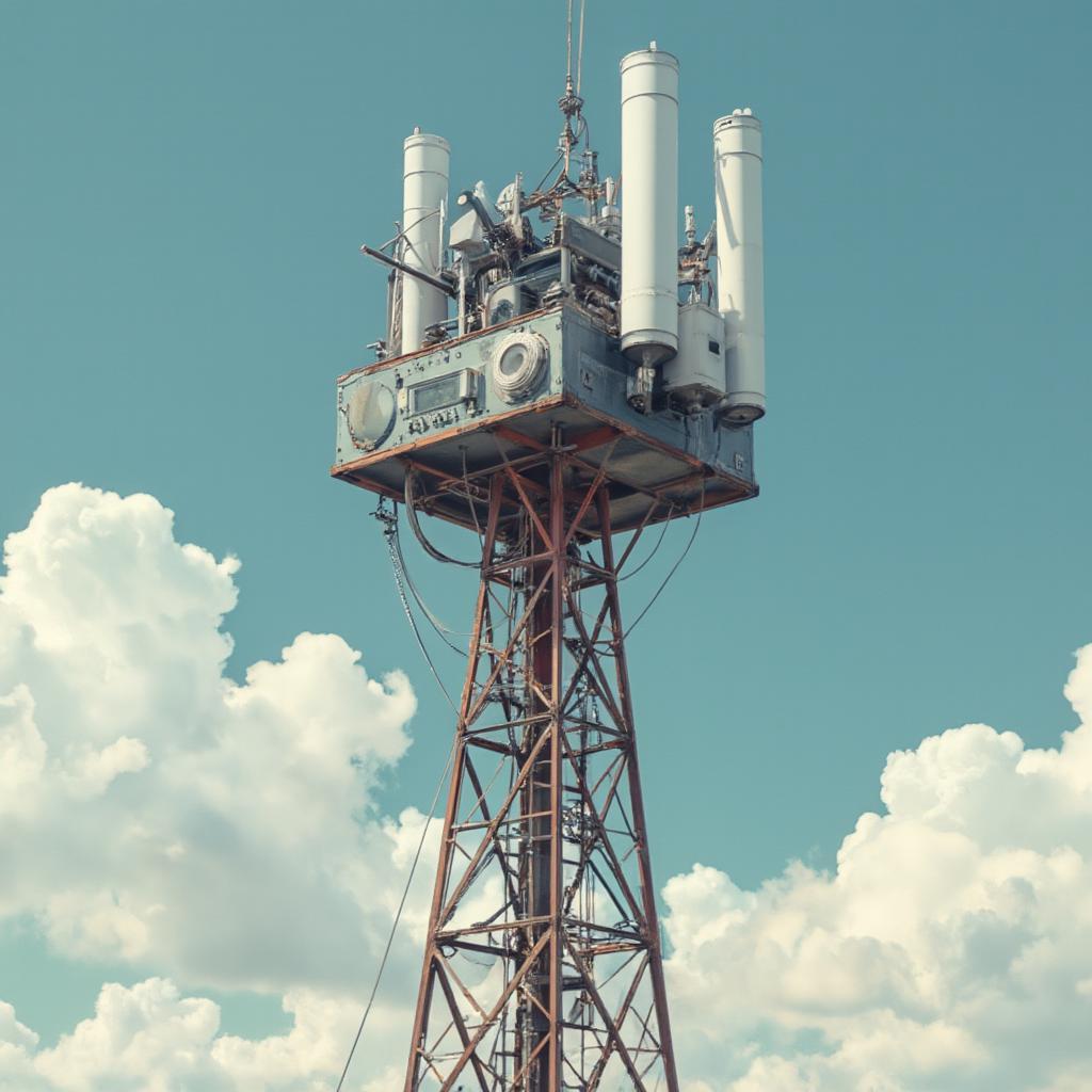 vintage radio tower