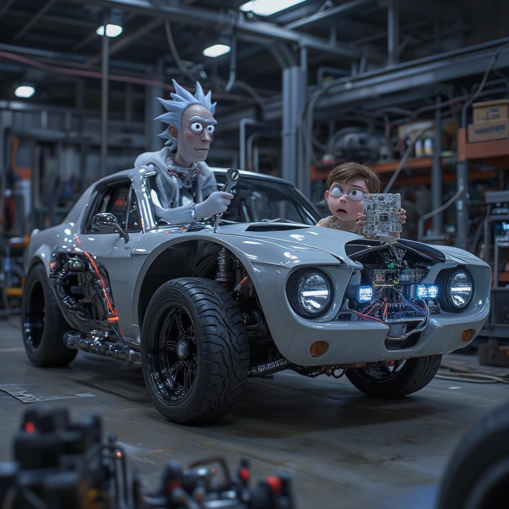 rick and morty modify classic car