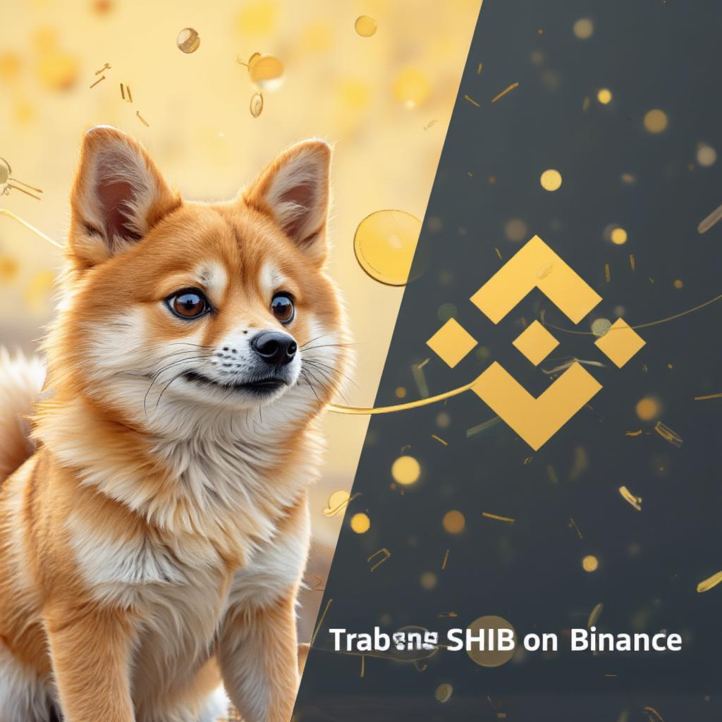 Shiba Inu and Binance logos