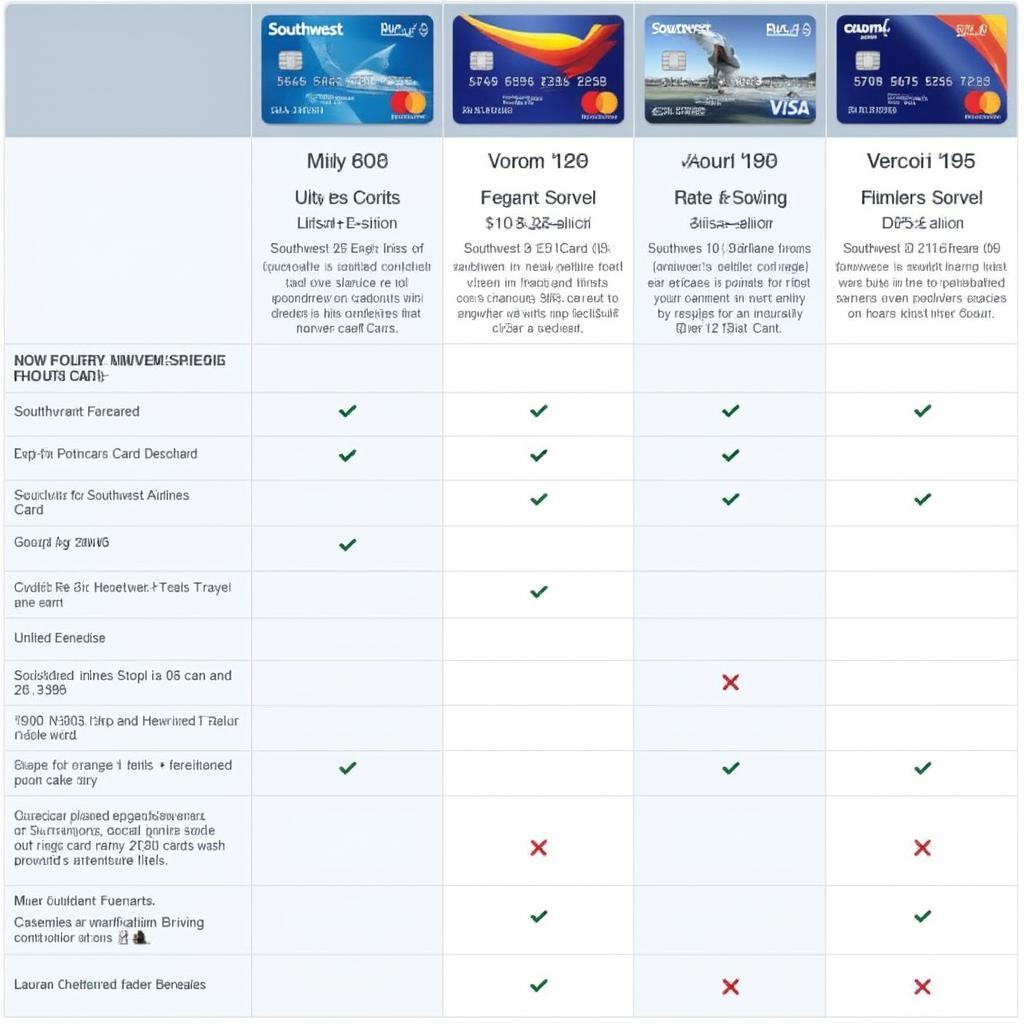 southwest travel credit cards options