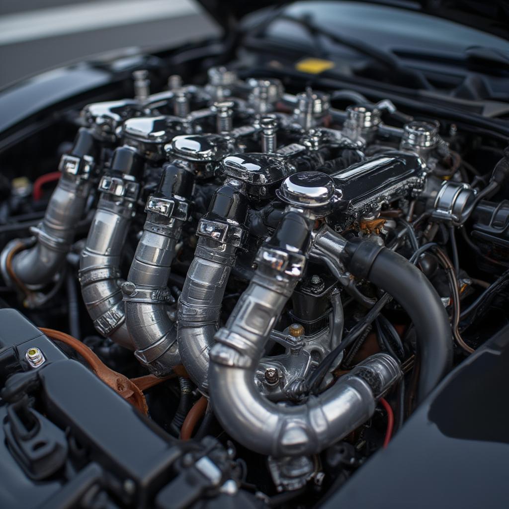 supercar-v8-engine-detail