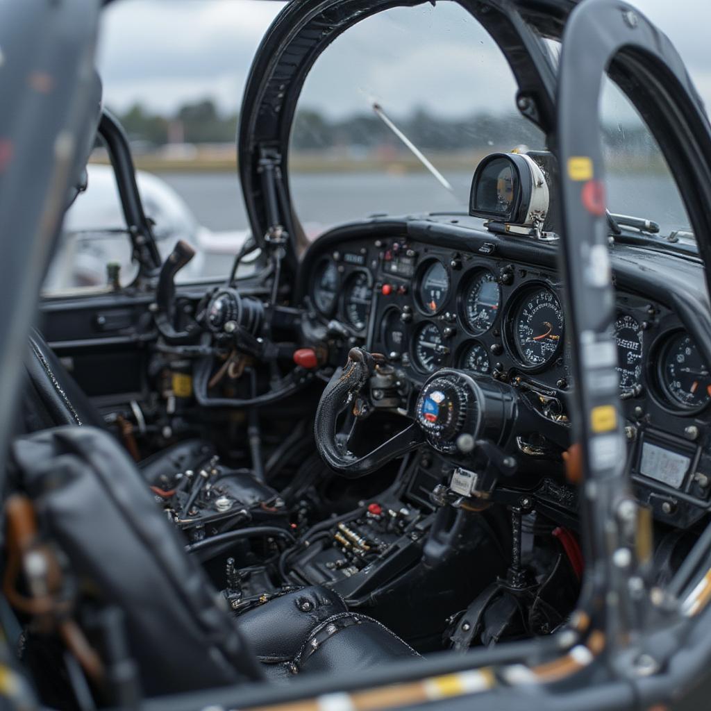 Two seat P-51 Mustang cockpit details