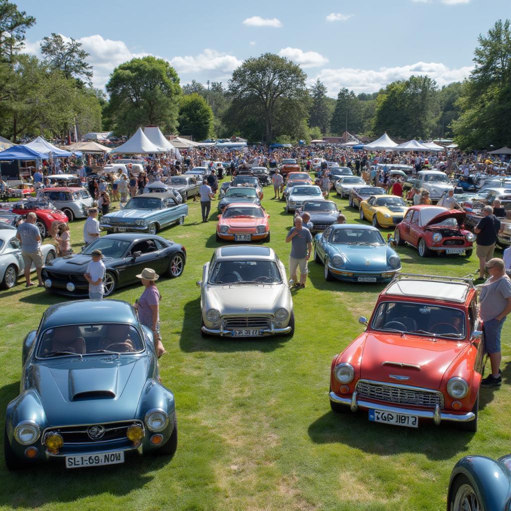 vintage-cars-parked-field-show