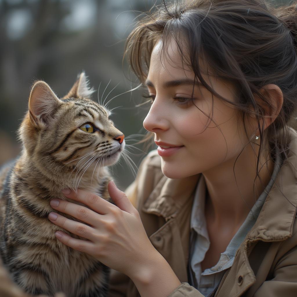 woman-interacting-with-cat-adoption-center