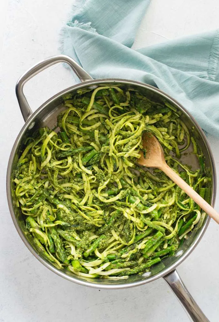 19 Lemon Pesto Zucchini Noodles