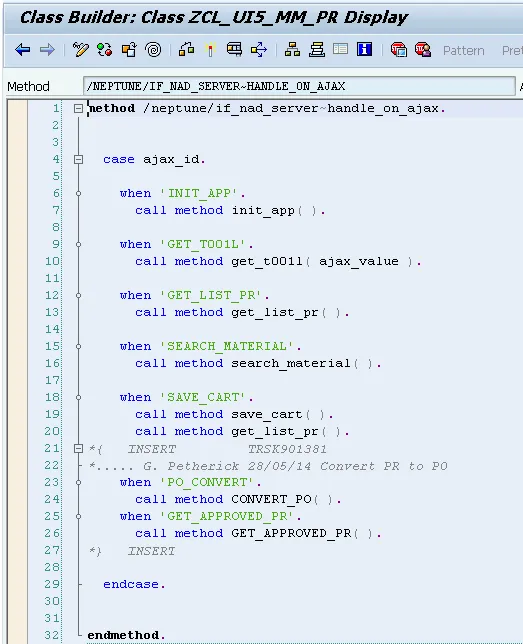 ABAP Klassenattribute AJAX_ID und MODEL_SOURCE für die Datenbindung in Neptune SAP Anwendungen