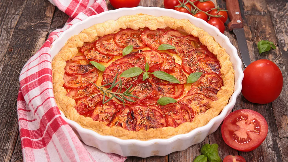 Abbildung von Saftige Mozzarella-Quiche