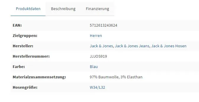 Abbildung zur EU-Textilverordnung als Referenz für Materialkennzeichnung auf Kaufland.de