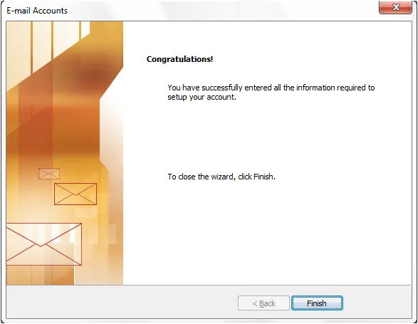 Abschluss der Einrichtung