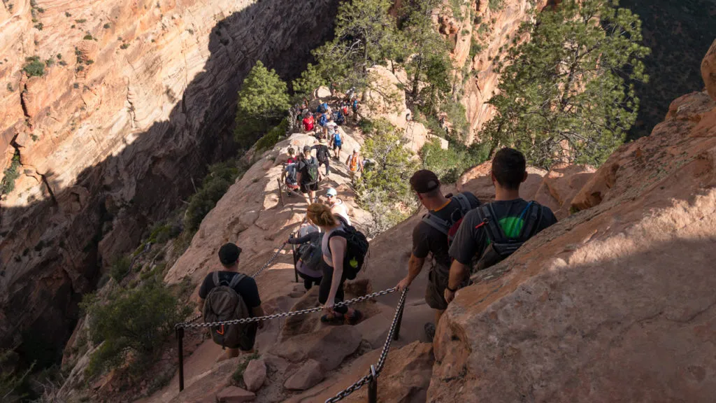 Abstieg von Angels Landing.