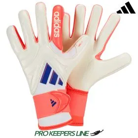 adidas Copa GL Pro Torwarthandschuhe in Weiß Lucid Blue und Signal Coral