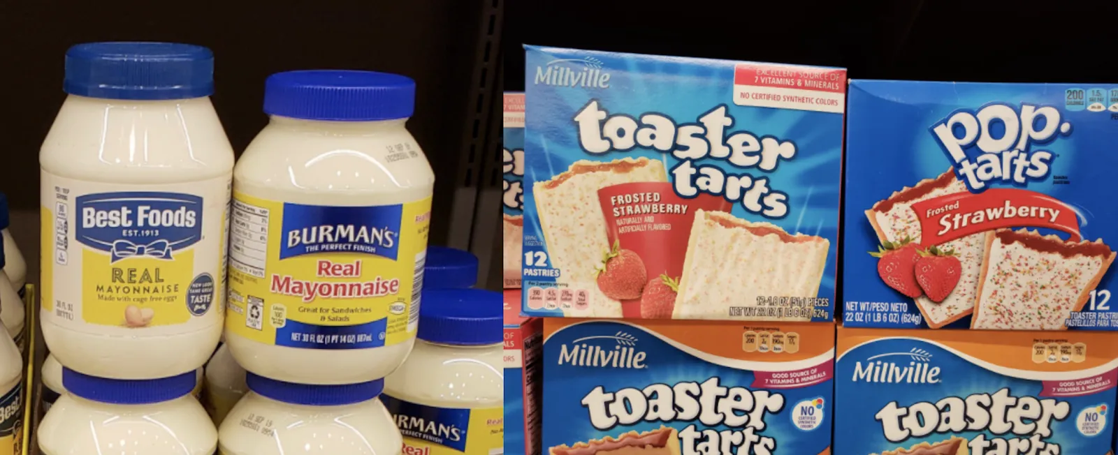 Aldi Eigenmarken Mayonnaise und Toaster-Gebäck im Preisvergleich