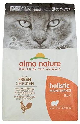 Almo Nature Holistic Maintenance mit frischem Huhn: Trockenfutter mit Reis und Mais