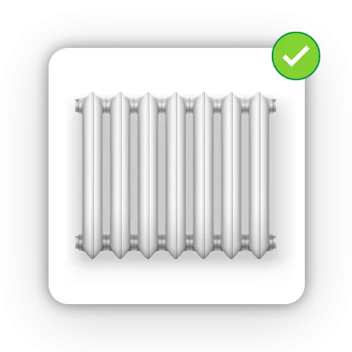 Alte Rippenheizung mit angepasster Katzenliege