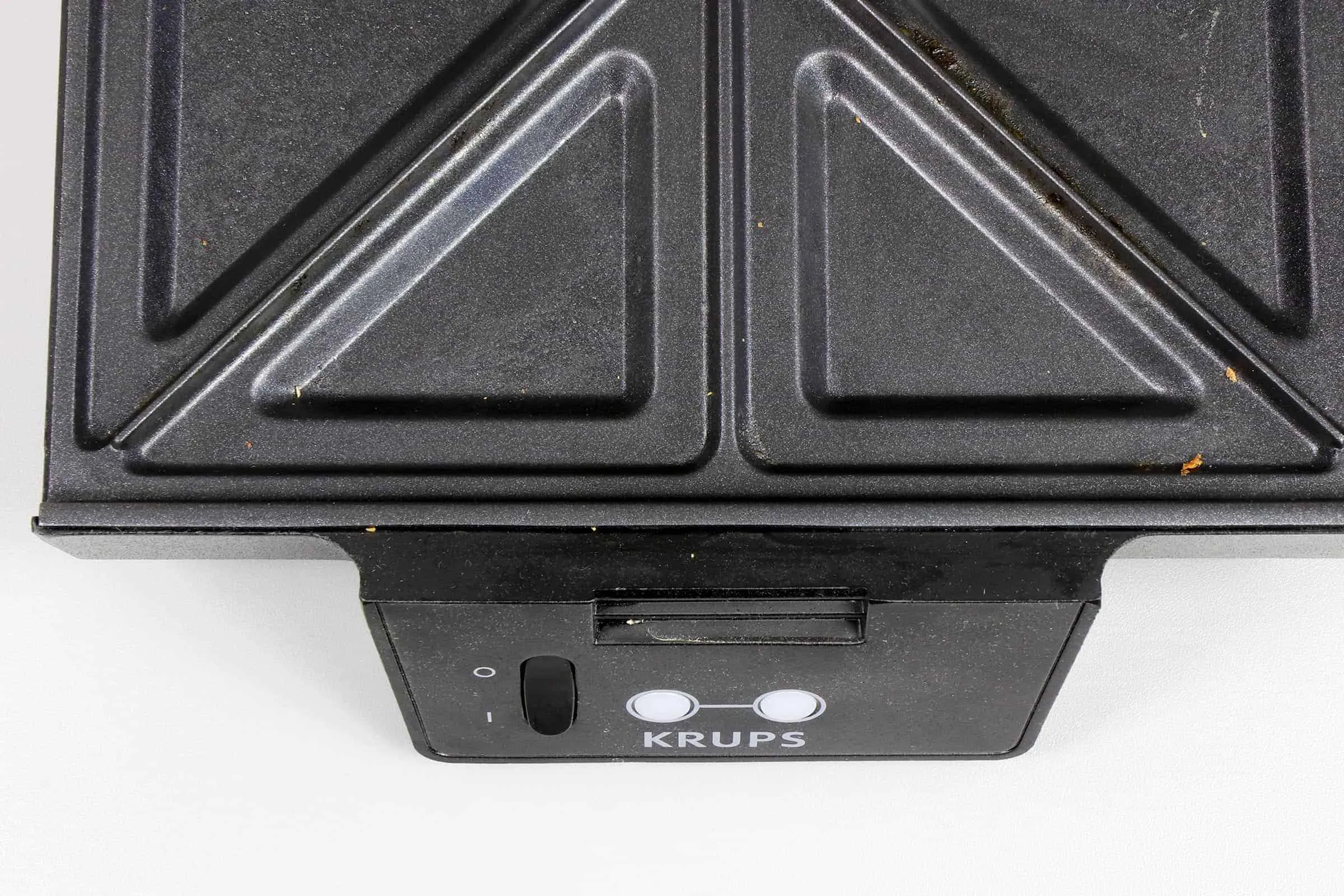 An-Aus-Schalter und Betriebsanzeige des Krups Sandwichmakers
