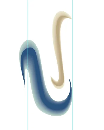 Angleichungen zwischen Objekten in Illustrator zur Erstellung organischer Formen