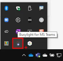 Anzeige der Konfigurationsmöglichkeiten für das Kuando Busylight in Microsoft Teams