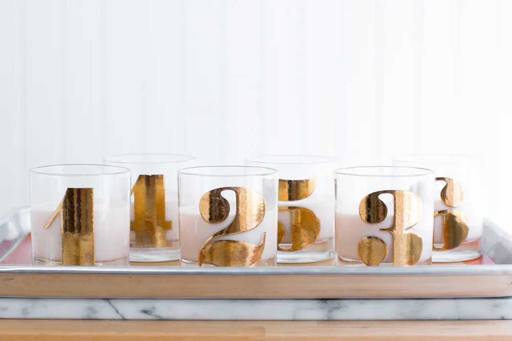 Aperol Spritz Panna Cotta in Vintage-Gläsern