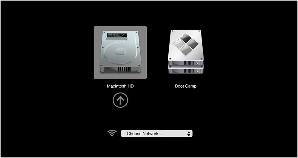 Apple Boot Camp Dual-Boot-System auf einem Intel Mac