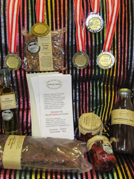 Auszeichnungen und Medaillen für Naturprodukte und Quittensaft von Shock Naue