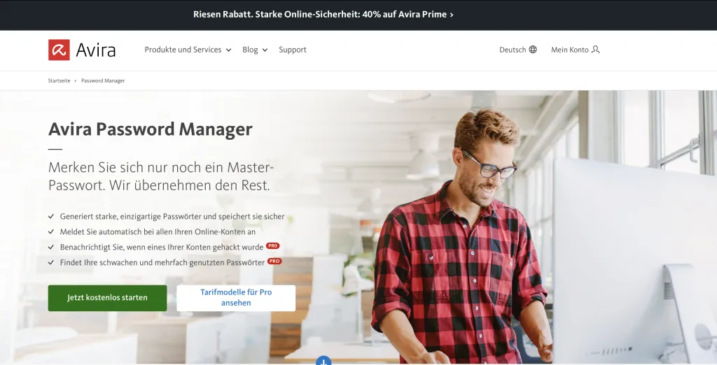 Avira Passwort Manager unterstützt bei der Erstellung starker Passwörter