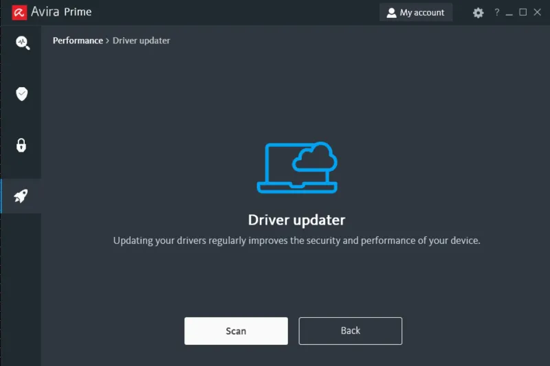 Avira Software und Treiber-Update Funktion