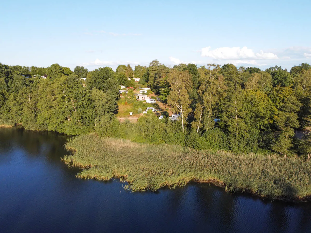 Badestelle am Naturcampingplatz Salemer See im Herzogtum Lauenburg