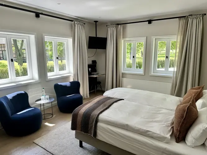 Badezimmer im Doppelzimmer Deluxe