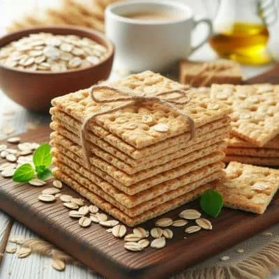 Basisches Knäckebrot aus gekeimtem Getreide