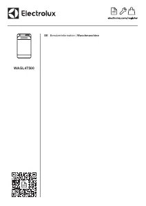 Bedienungsanleitung Electrolux WAGL4T500 Waschmaschine
