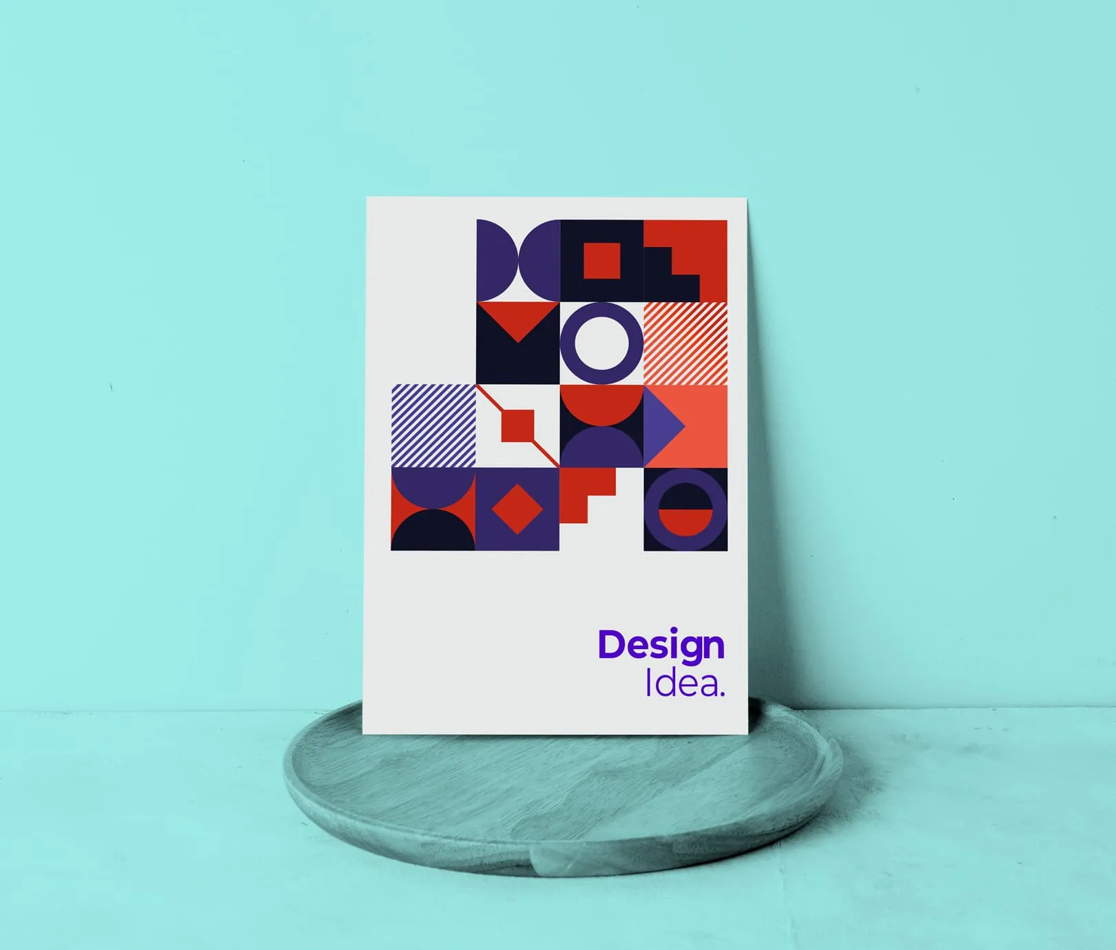 Beispiel eines Flyers mit Beschnitt