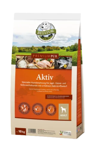Bellfor Premium Pur Aktiv 10kg Großpaket für sportliche und aktive Hunde