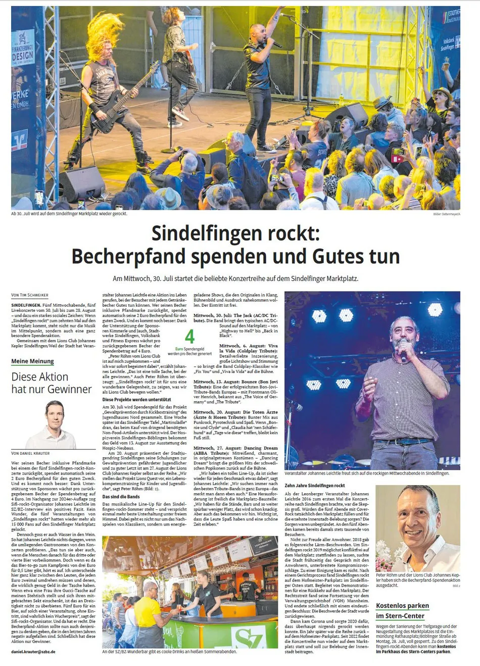 Besucher genießen Getränke auf einem deutschen Event