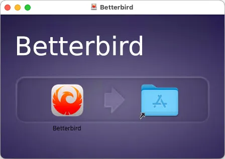 Betterbird für Mac in englischer Version, ein fortschrittlicher E-Mail-Client als Alternative zu Mozilla Thunderbird auf macOS