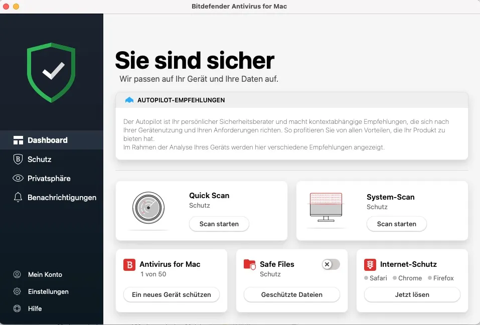 Bitdefender Antivirus for Mac – Testsieger