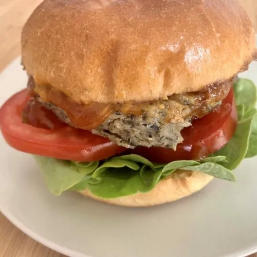 Black Bean Burger aus dem Kontaktgrill