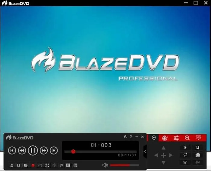 BlazeDVD Free Anwendungsoberfläche