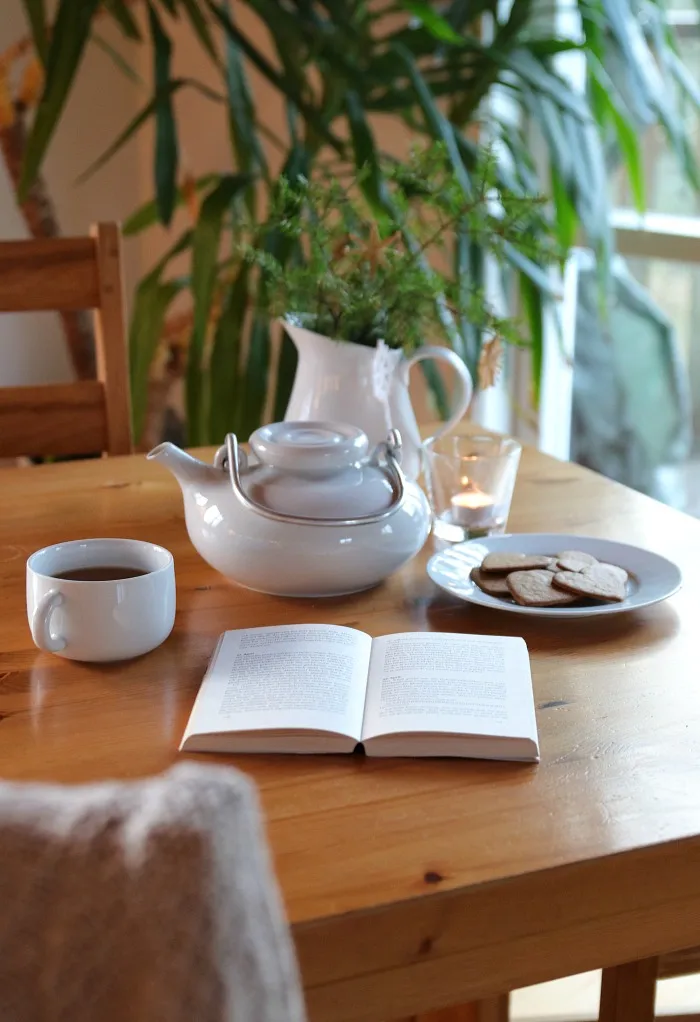 Blick in ein gemütliches Wohnzimmer