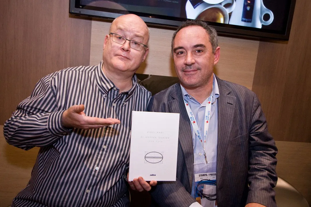 Bob Noto mit Ferran Adrià im Jahr 2008. Mit freundlicher Genehmigung von Pandora Studio.