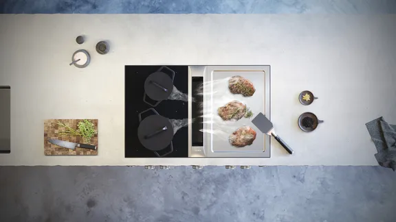 BORA Professional 3.0 Kochfeldabzugssystem in mattem Design in einer exklusiven Küche