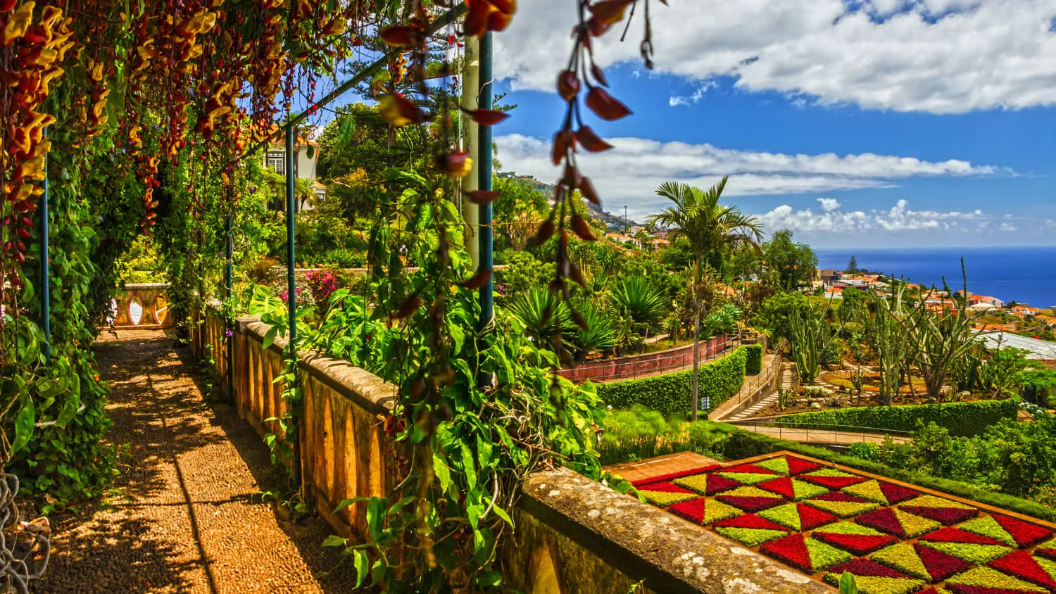Botanischer Garten Monte in Funchal auf Madeira
